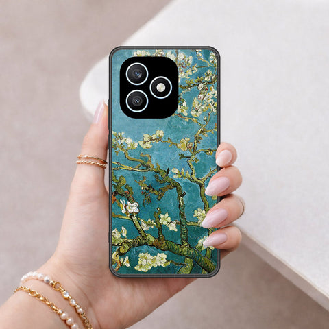 Honor X8d Cover - Floral Series 2 - HQ Ultra Shine Premium Infinity Glass Soft Silicon Borders Case