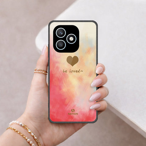 Honor X8d Cover - Onation Heart Series - HQ Ultra Shine Premium Infinity Glass Soft Silicon Borders Case