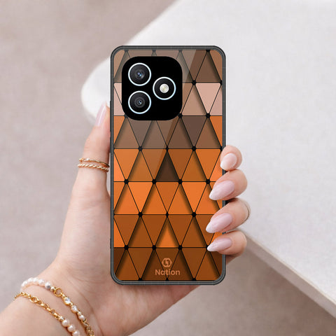 Honor X8d Cover - Onation Pyramid Series - HQ Ultra Shine Premium Infinity Glass Soft Silicon Borders Case