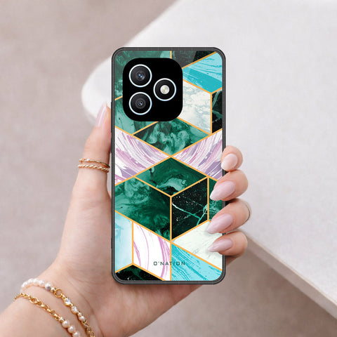 Honor X8d Cover - O'Nation Shades of Marble Series - HQ Ultra Shine Premium Infinity Glass Soft Silicon Borders Case