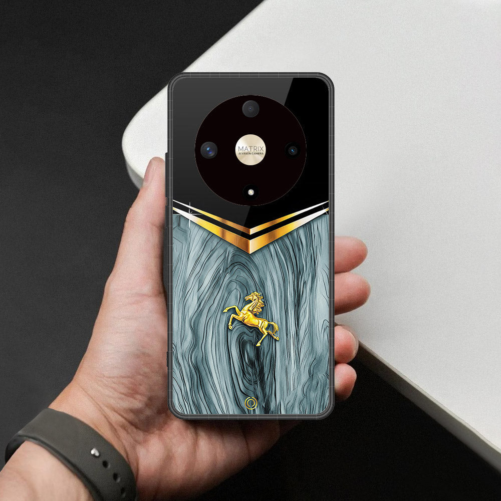 Honor X9a Cover - Majestic Royal V Design - HQ Premium Shine Durable Shatterproof Case