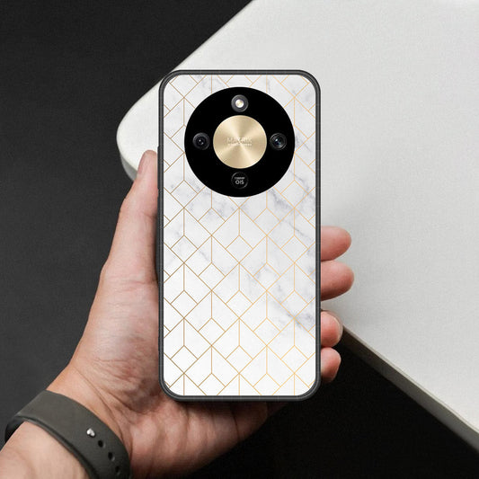 Honor X9d Cover - White Marble Series 2 - HQ Premium Shine Durable Shatterproof Case