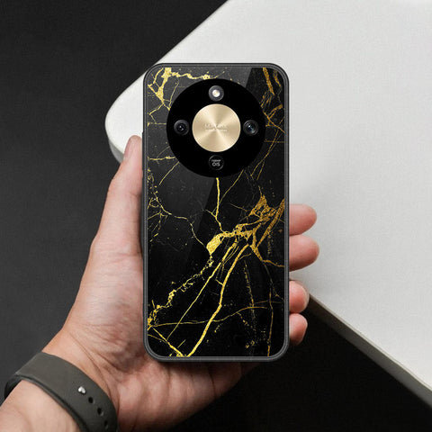 Honor X70 Cover - Black Marble Series - HQ Premium Shine Durable Shatterproof Case