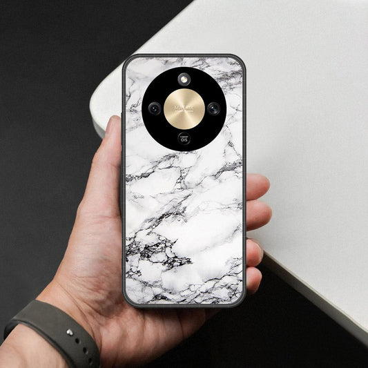 Honor X9d Cover - White Marble Series - HQ Premium Shine Durable Shatterproof Case