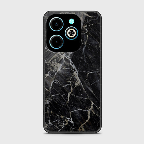 Infinix Hot 40i Cover - Black Marble Series - HQ Premium Shine Durable Shatterproof Case