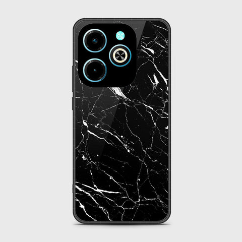 Infinix Hot 40i Cover - Black Marble Series - HQ Premium Shine Durable Shatterproof Case