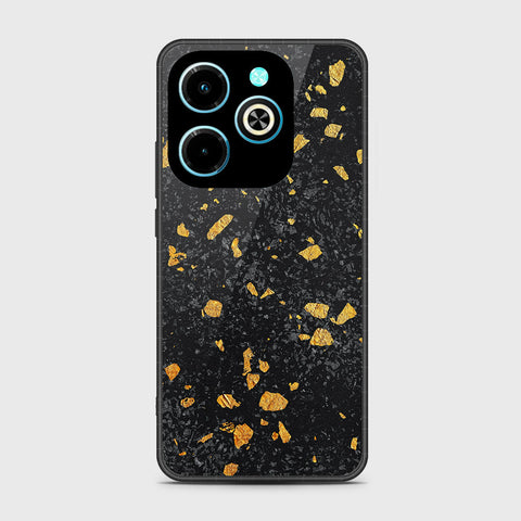 Infinix Hot 40i Cover - Black Marble Series - HQ Premium Shine Durable Shatterproof Case