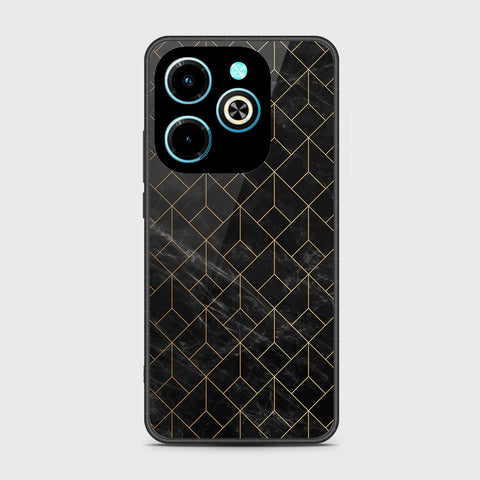 Infinix Hot 40i Cover - Black Marble Series - HQ Premium Shine Durable Shatterproof Case