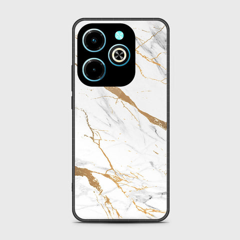 Infinix Hot 40i Cover - Mystic Marble Series - HQ Premium Shine Premium Infinity Glass Soft Silicon Borders Case