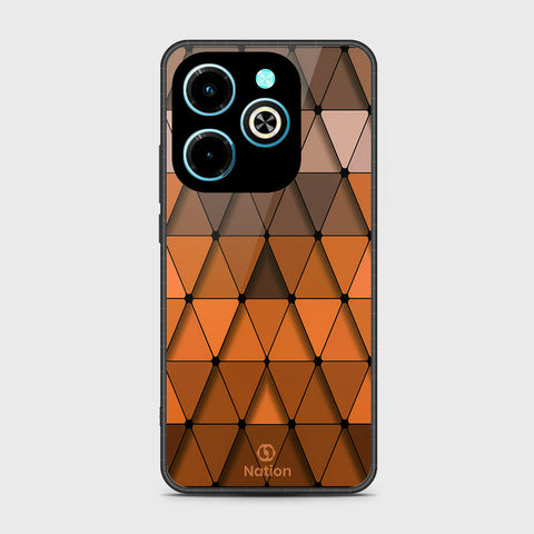 Infinix Hot 40i Cover - Onation Pyramid Series - HQ Premium Shine Premium Infinity Glass Soft Silicon Borders Case
