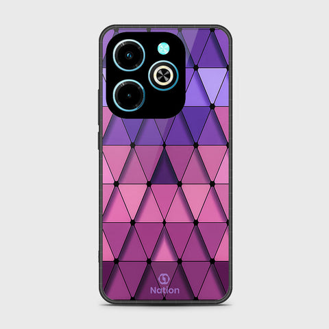 Infinix Hot 40i Cover - Onation Pyramid Series - HQ Premium Shine Premium Infinity Glass Soft Silicon Borders Case