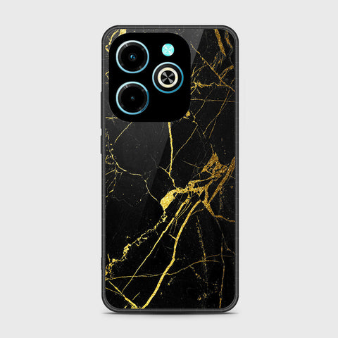 Infinix Hot 40i Cover - Black Marble Series - HQ Premium Shine Durable Shatterproof Case