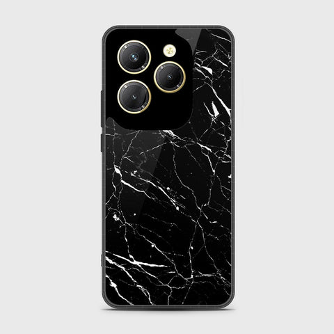 Infinix Hot 40 Pro Cover - Black Marble Series - HQ Premium Shine Durable Shatterproof Case