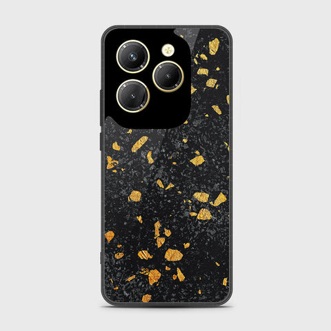 Infinix Hot 40 Pro Cover - Black Marble Series - HQ Premium Shine Durable Shatterproof Case