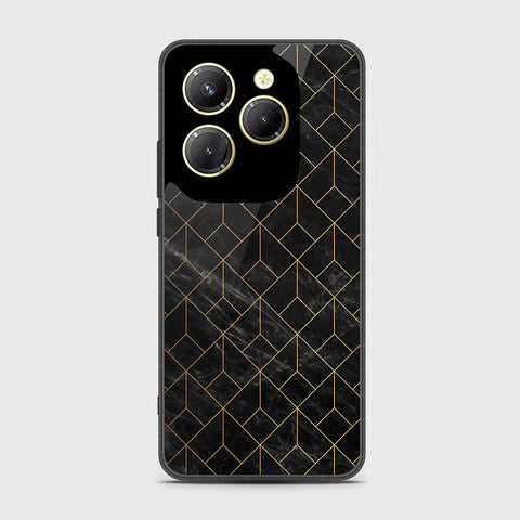 Infinix Hot 40 Pro Cover - Black Marble Series - HQ Premium Shine Durable Shatterproof Case