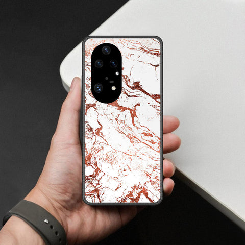 Huawei P50 Pro Cover - White Marble Series 2 - HQ Premium Shine Durable Shatterproof Case
