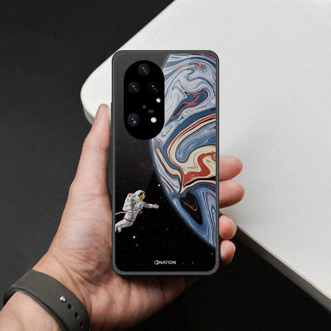 Huawei P50 Pro Cover - Cosmic Marble Astronaut Design - HQ Premium Shine Durable Shatterproof Case