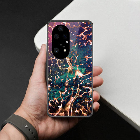 Huawei P50 Pro Cover - Colorful Marble Series - HQ Premium Shine Durable Shatterproof Case