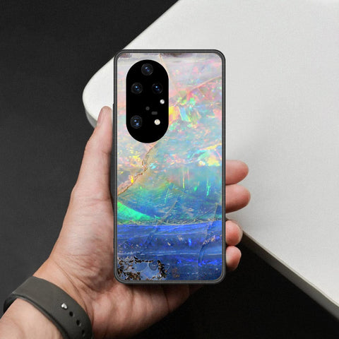 Huawei P50 Pro Cover - Colorful Marble Series - HQ Premium Shine Durable Shatterproof Case