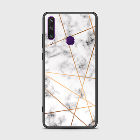 Huawei Y6p Cover- White Marble Series 2 - HQ Premium Shine Durable Shatterproof Case