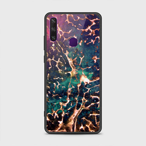 Huawei Y6p Cover - Colorful Marble Series - HQ Premium Shine Durable Shatterproof Case