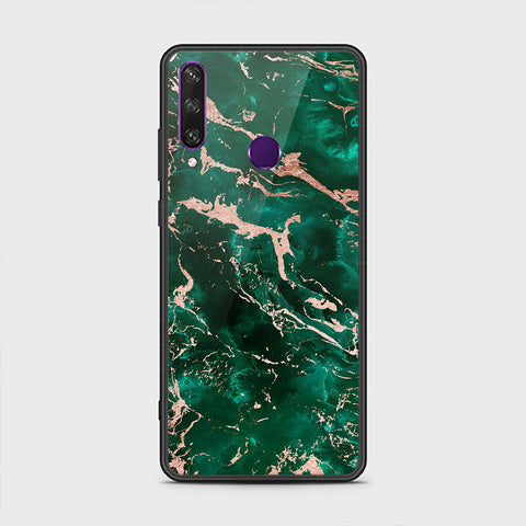 Huawei Y6p Cover - Colorful Marble Series - HQ Premium Shine Durable Shatterproof Case