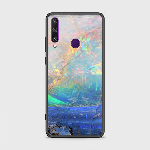 Huawei Y6p Cover - Colorful Marble Series - HQ Premium Shine Durable Shatterproof Case