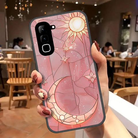 Infinix Hot 70 Cover - Celestial Starry Universe Series - HQ Ultra Shine Premium Infinity Glass Soft Silicon Borders Case