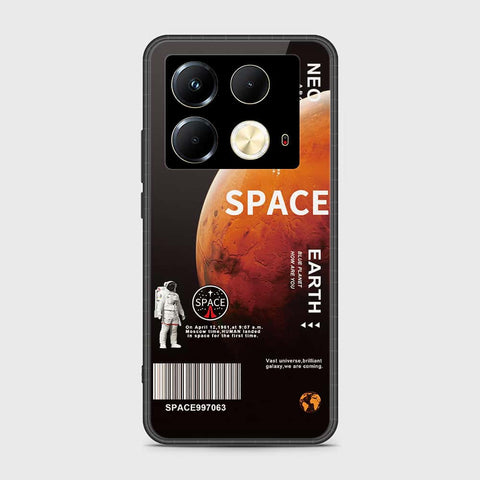 Infinix Note 40 Cover- Limitless Series - HQ Ultra Shine Premium Infinity Glass Soft Silicon Borders Case