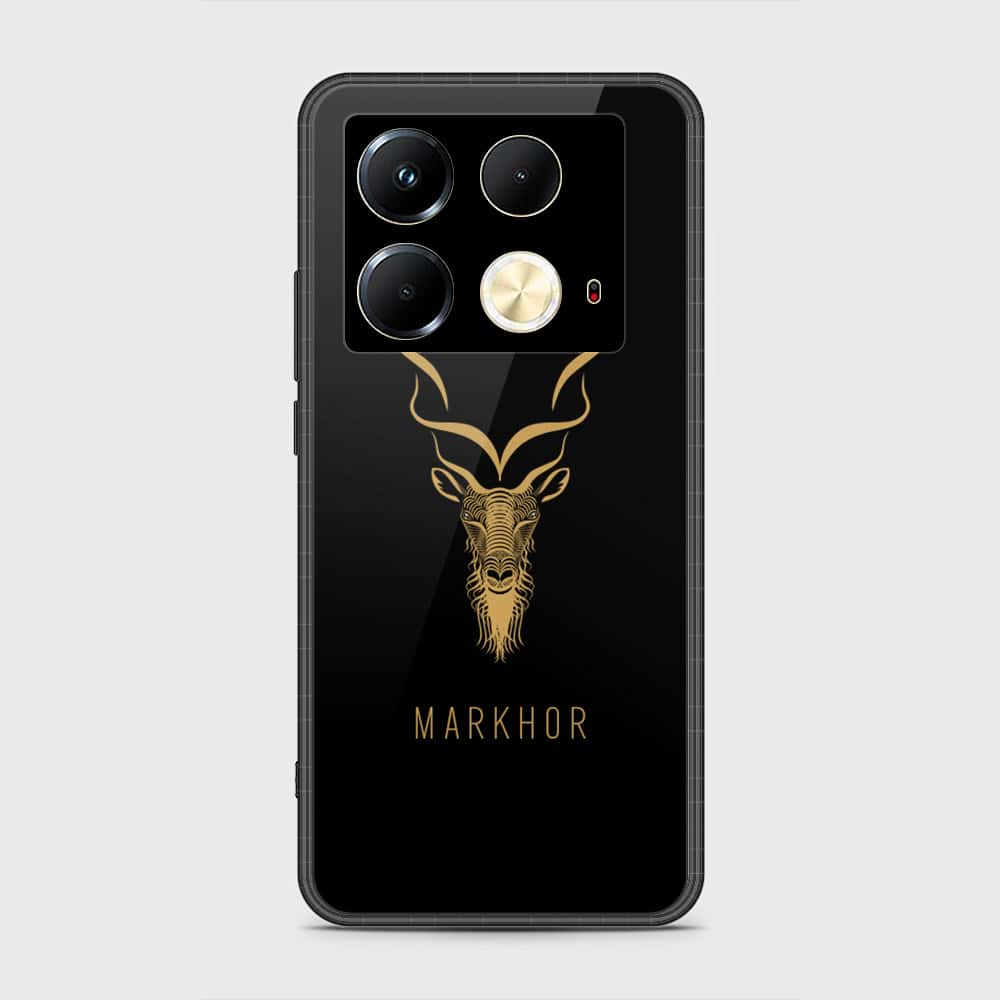 Infinix Note 40 Cover- Markhor Series - HQ Ultra Shine Premium Infinity Glass Soft Silicon Borders Case (Fast Delivery) (H)