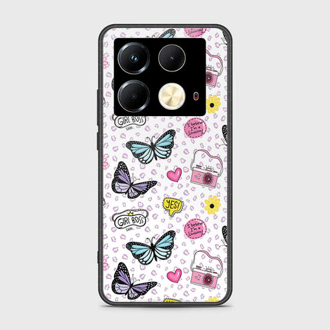 Infinix Note 40 Cover- Vanilla Dream Series - HQ Ultra Shine Premium Infinity Glass Soft Silicon Borders Case