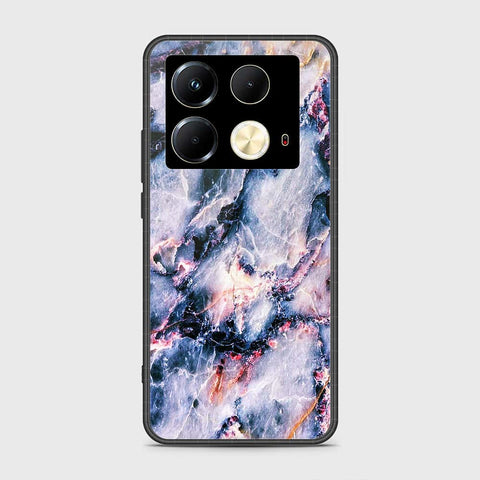 Infinix Note 40 Cover- Colorful Marble Series - HQ Ultra Shine Premium Infinity Glass Soft Silicon Borders Case