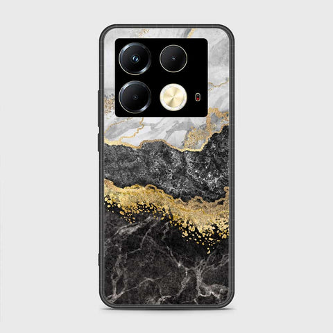 Infinix Note 40 Cover- Colorful Marble Series - HQ Ultra Shine Premium Infinity Glass Soft Silicon Borders Case
