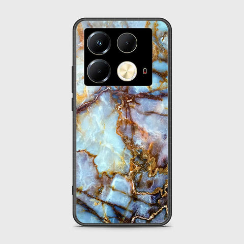 Infinix Note 40 Cover- Colorful Marble Series - HQ Ultra Shine Premium Infinity Glass Soft Silicon Borders Case