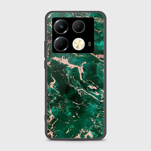 Infinix Note 40 Cover- Colorful Marble Series - HQ Ultra Shine Premium Infinity Glass Soft Silicon Borders Case