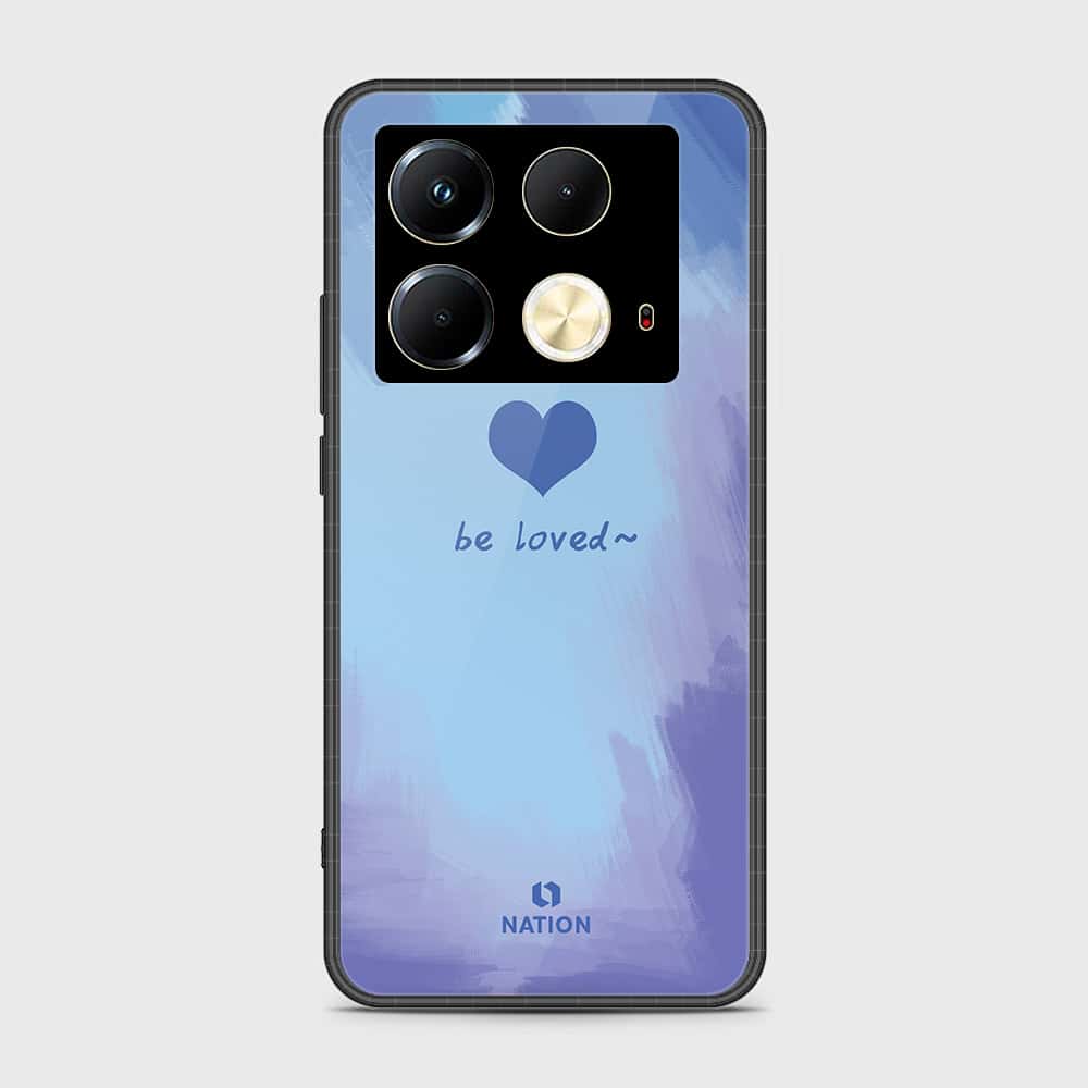 Infinix Note 40 Cover- Onation Heart Series - HQ Ultra Shine Premium Infinity Glass Soft Silicon Borders Case (Fast Delivery)(FS)
