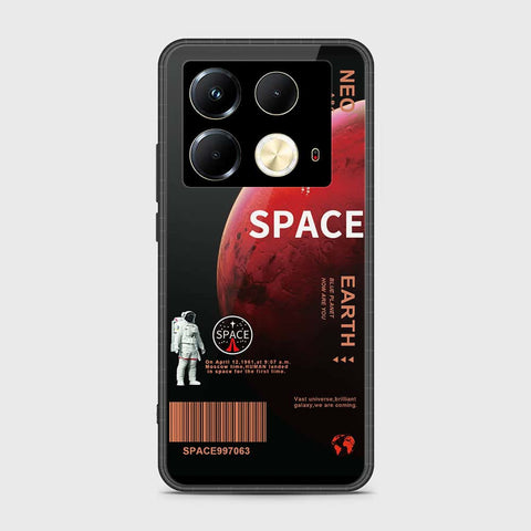 Infinix Note 40 Cover- Limitless Series - HQ Ultra Shine Premium Infinity Glass Soft Silicon Borders Case