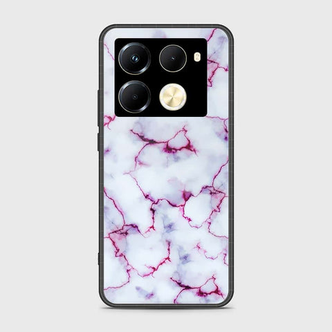 Infinix Note 40 Pro Cover- White Marble Series - HQ Premium Shine Durable Shatterproof Case
