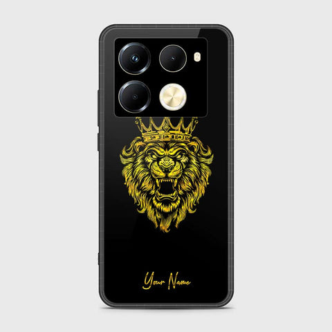 Infinix Note 40 Pro Plus Cover- Gold Series - HQ Ultra Shine Premium Infinity Glass Soft Silicon Borders Case