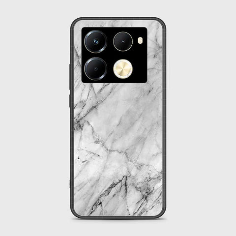 Infinix Note 40 Pro Cover- White Marble Series - HQ Premium Shine Durable Shatterproof Case