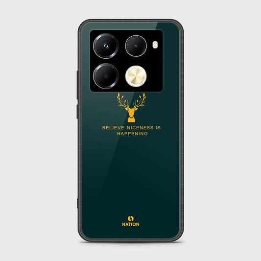 Infinix Note 40 Pro Plus Cover- Nice Series - HQ Ultra Shine Premium Infinity Glass Soft Silicon Borders Case