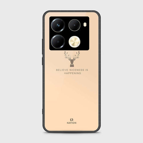 Infinix Note 40 Pro Plus Cover- Nice Series - HQ Ultra Shine Premium Infinity Glass Soft Silicon Borders Case