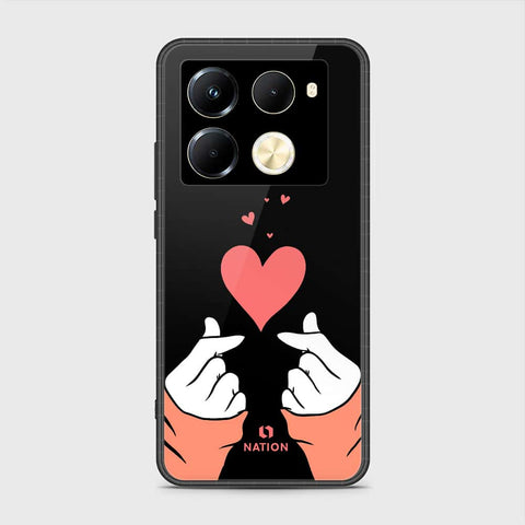 Infinix Note 40 Pro Cover- Onation Heart Series - HQ Premium Shine Durable Shatterproof Case