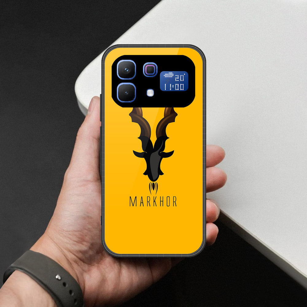 Infinix Note 60 Pro Cover - Markhor Series - HQ Ultra Shine Premium Infinity Glass Soft Silicon Borders Case