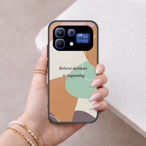 Infinix Note 60 Pro Cover - Happy Series - HQ Ultra Shine Premium Infinity Glass Soft Silicon Borders Case
