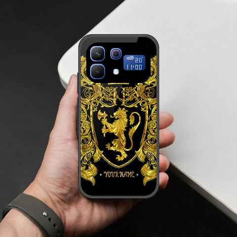 Infinix Note 60 Pro Cover - Gold Series - HQ Ultra Shine Premium Infinity Glass Soft Silicon Borders Case