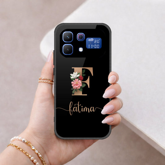 Infinix Note 60 Pro Cover - Personalized Alphabet Series - HQ Ultra Shine Premium Infinity Glass Soft Silicon Borders Case