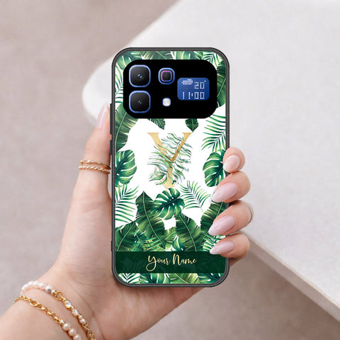 Infinix Note 60 Cover - Personalized Alphabet Series - HQ Ultra Shine Premium Infinity Glass Soft Silicon Borders Case