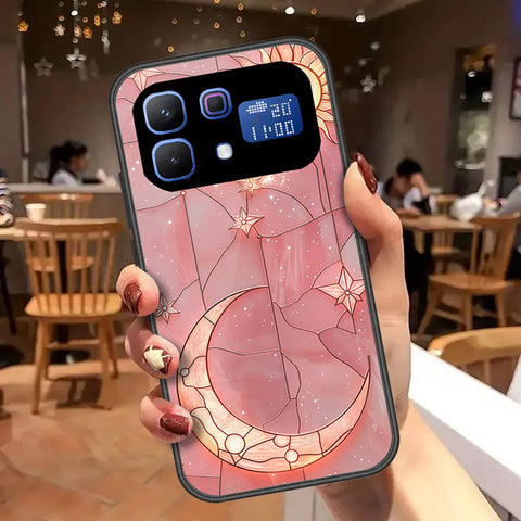 Infinix Note 60 Cover - Celestial Starry Universe Series - HQ Ultra Shine Premium Infinity Glass Soft Silicon Borders Case