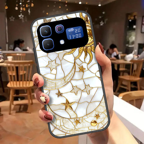 Infinix Note 60 Cover - Celestial Starry Universe Series - HQ Ultra Shine Premium Infinity Glass Soft Silicon Borders Case